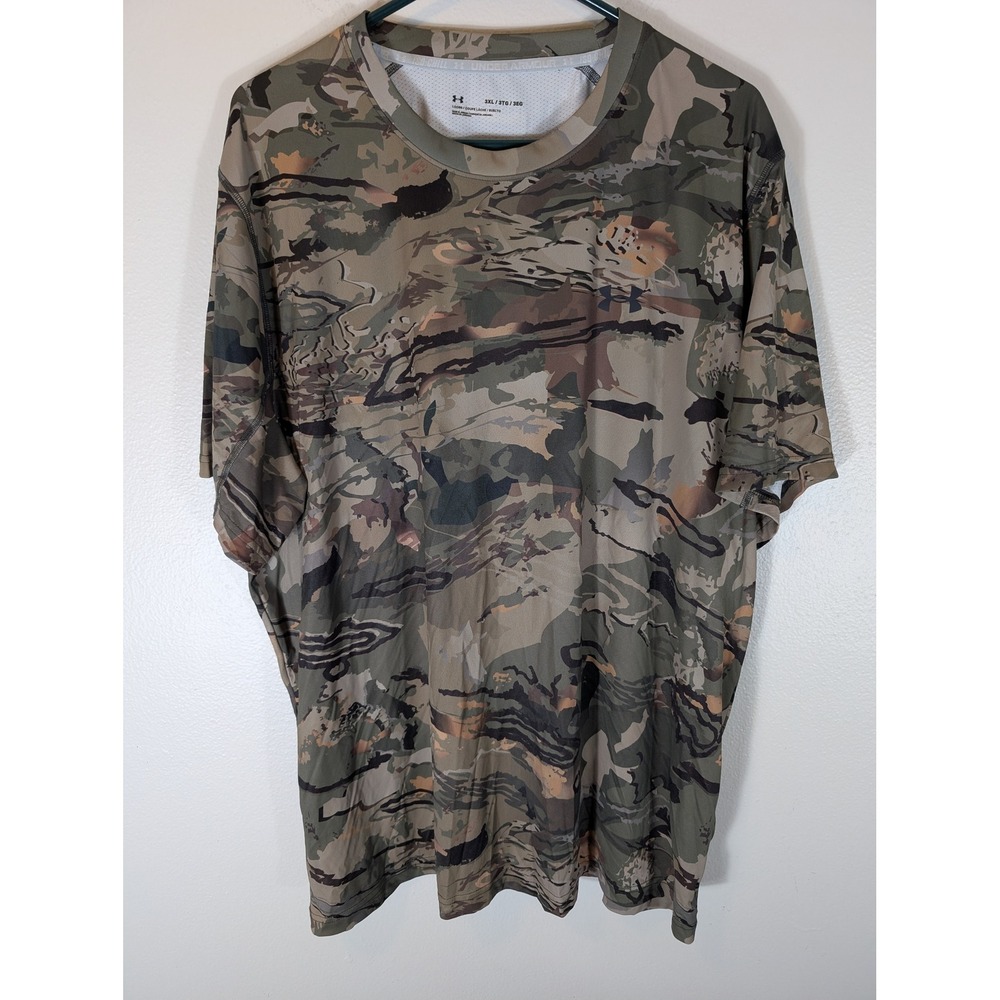 Under Armour 3XL Iso-Chill Brush Line Camo Hunt Shirt Short Sleeve Performance
